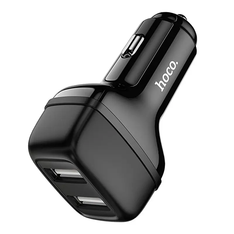 АЗП Hoco Z36 Leader 2.4A (2USB-A) Чорний - фото 2