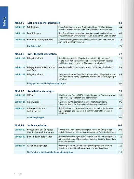 Menschen im Beruf. Pflege B1 Kursbuch + CD - фото 3