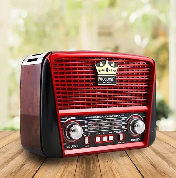 Радіоприймач Golon RX-455S акумуляторне радіо Solar USB Червоний - фото 4