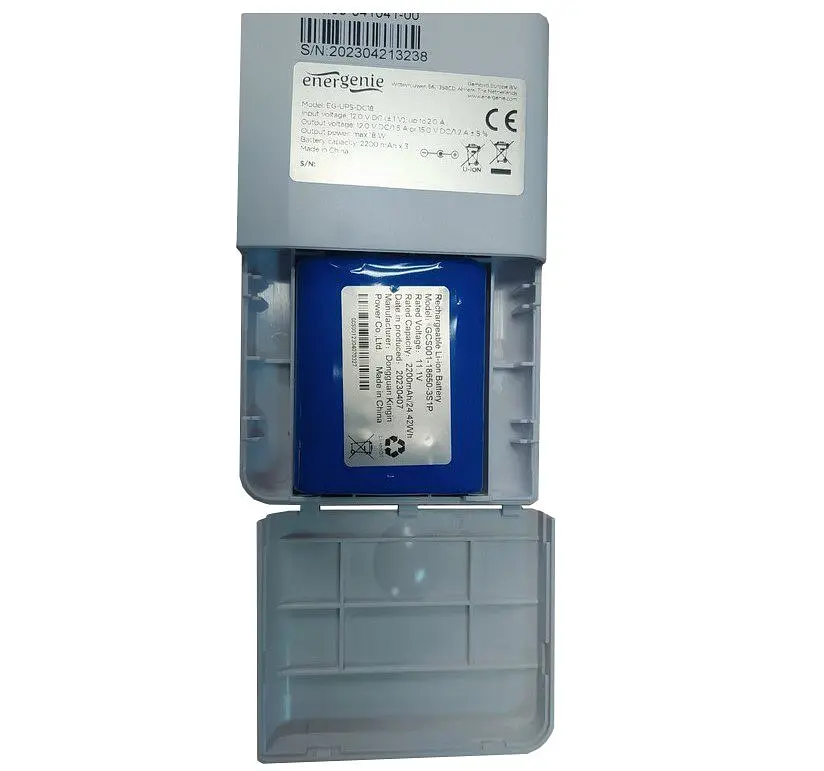 Джерело безперебійного живлення (ДБЖ) UPS EnerGenie EGUPSDC18 для роутера 12V 1.5 А/15V 1.2A 6600mAh - фото 5