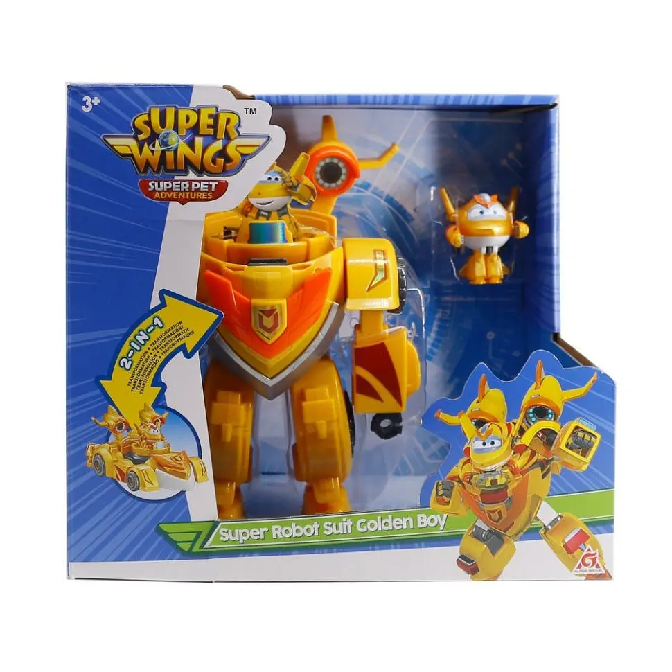 Ігровий набір Super Wings Super Robot Suit Golden Boy EU770352  - фото 3