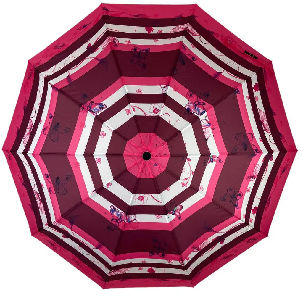 Женский складной зонтик полуавтомат S&L 100 см розовый - фото 2