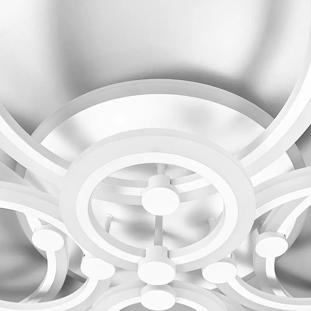 Светодиодная люстра Senta на 8 колец в белом корпусе Line.F A 2374/8 RGB WH - фото 2