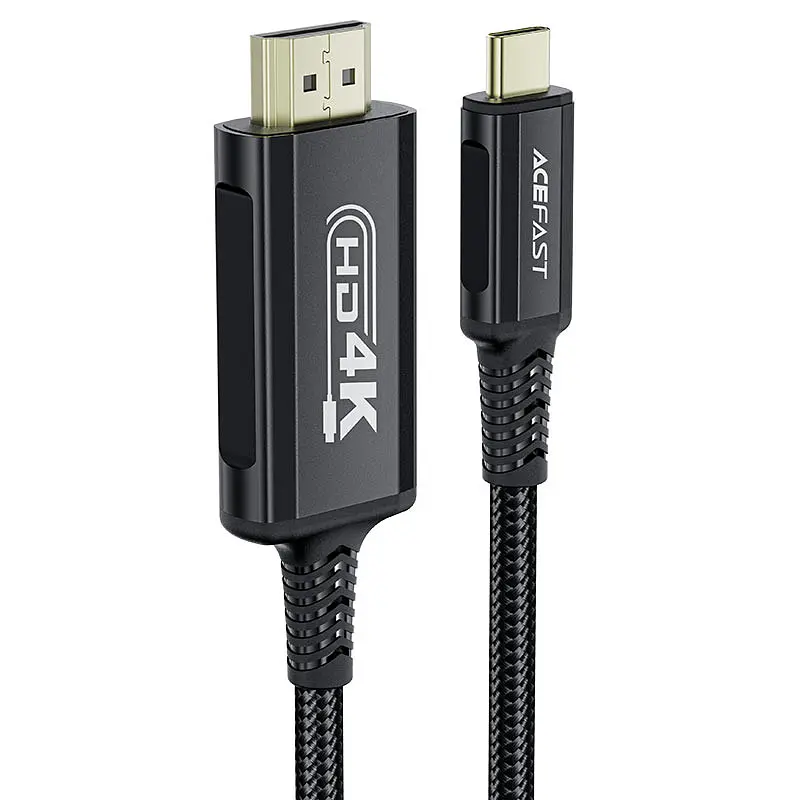 Дата кабель Acefast C1-10 USB-C to HDTV 1.8 м Black - фото 7