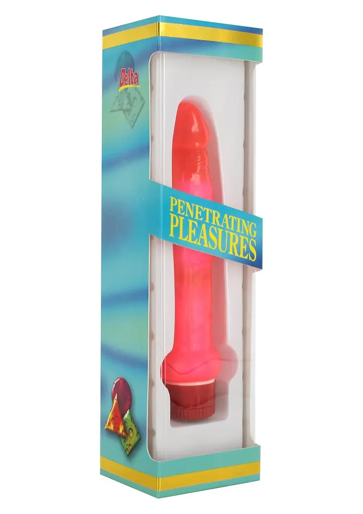 Вібратор Seven Creations Jelly Anal, 20 см (рожевий) - фото 2