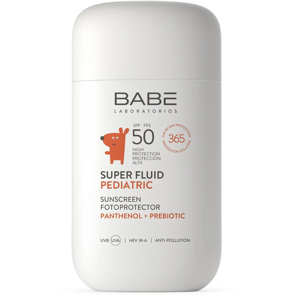 Дитячий сонцезахисний супер флюїд Babe Laboratorios Pediatric SPF 50 з пантенолом і пребіотиком 50 мл - фото 4