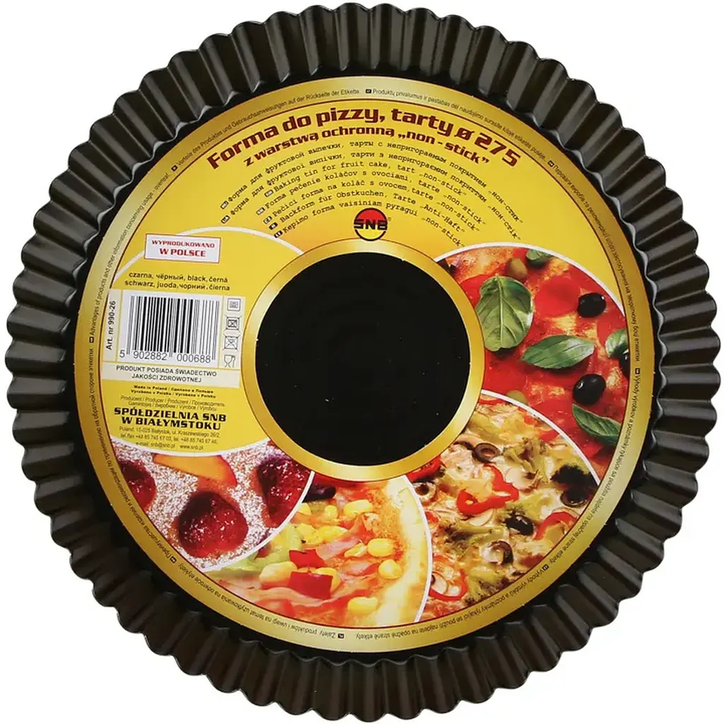 Форма для випікання піци SNB з антипригарним покриттям 27.5 см чорна (99026) - фото 4