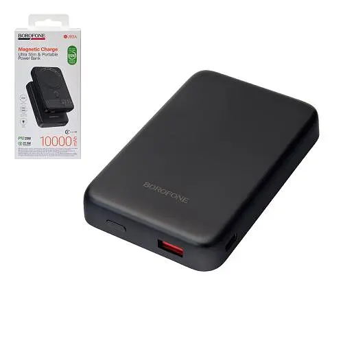 Power bank Borofone BJ82A 10000 mAh PD20W Black магнітний