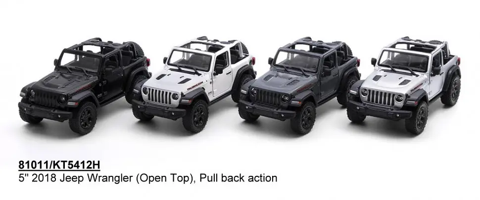 Колекційна іграшкова машинка Jeep Wrangler KT5412WH інерційна