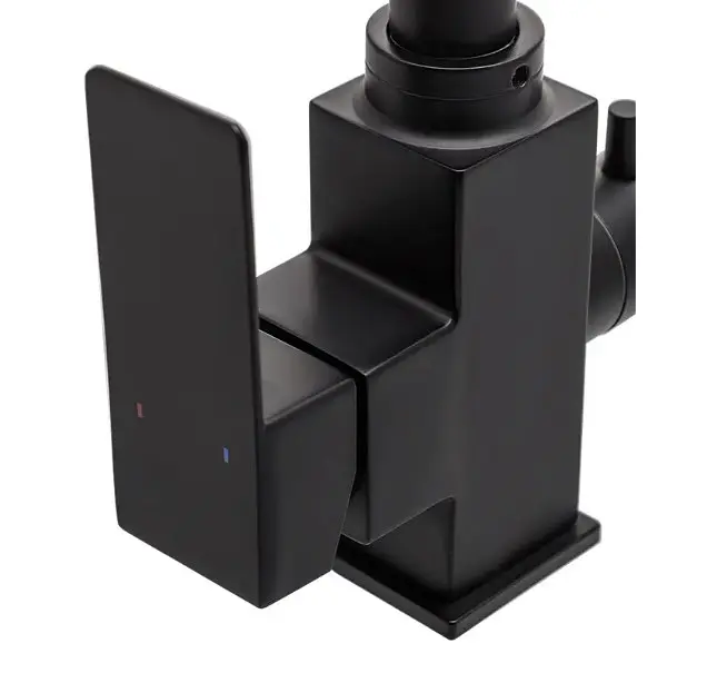 Змішувач для кухні WEZER з підлкюченням до фільтру PRO4C-02-BLACK - фото 4