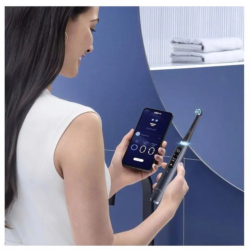 Електрична зубна щітка Oral-B iO Series 9 Black, IOM9.1B2.2AD типу 3758 - фото 7