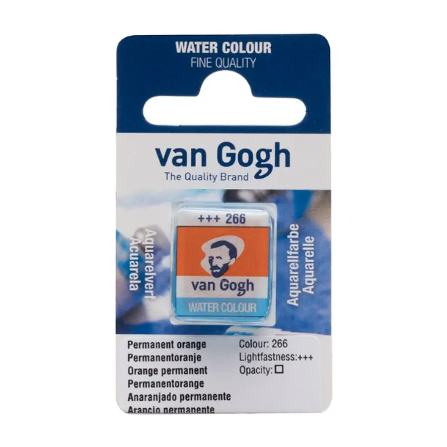 Фарба акварельна Van Gogh (266) Перм. оранжевий кювета Royal Talens (8712079419066)