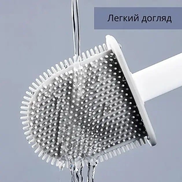 Туалетний йоржик із гнучкою силіконовою щіткою / Йоржик для унітазу - фото 5