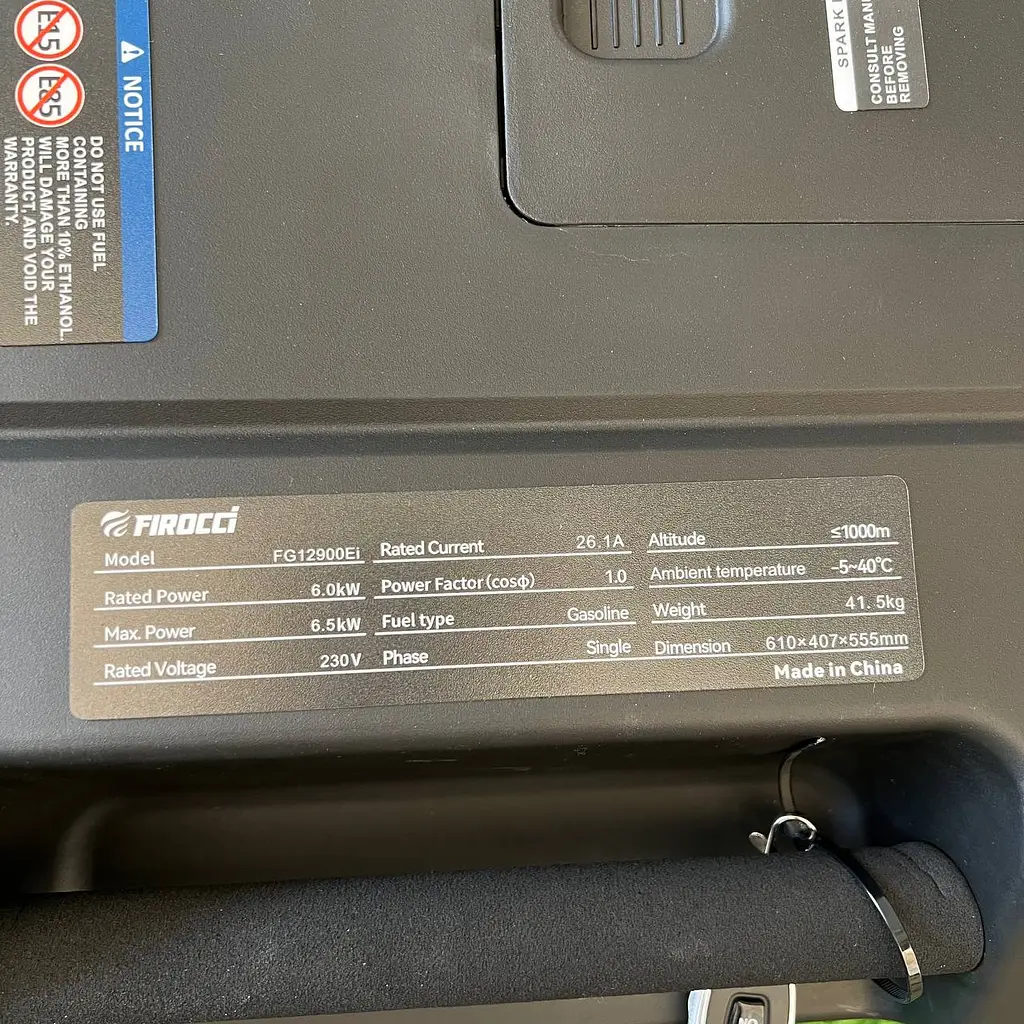 Інвентар Генератор бензиновий Firocci FG12900Ei 6.5 кВт 1-фазний + AVR + Електростартер - фото 4