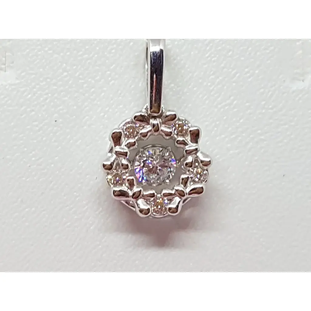 Срібна підвіска Лазурит з фіанітами. 39106р - фото 2