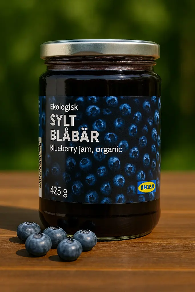Органічне чорничне варення Ekologisk SYLT BLÅBÄR 425 г IKEA