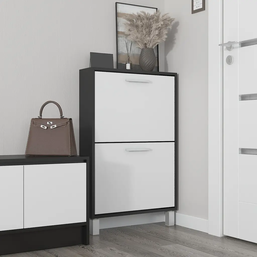 Полиця для взуття Flamecame підлогова на 2 шухляди з ДСП F-158 - фото 3