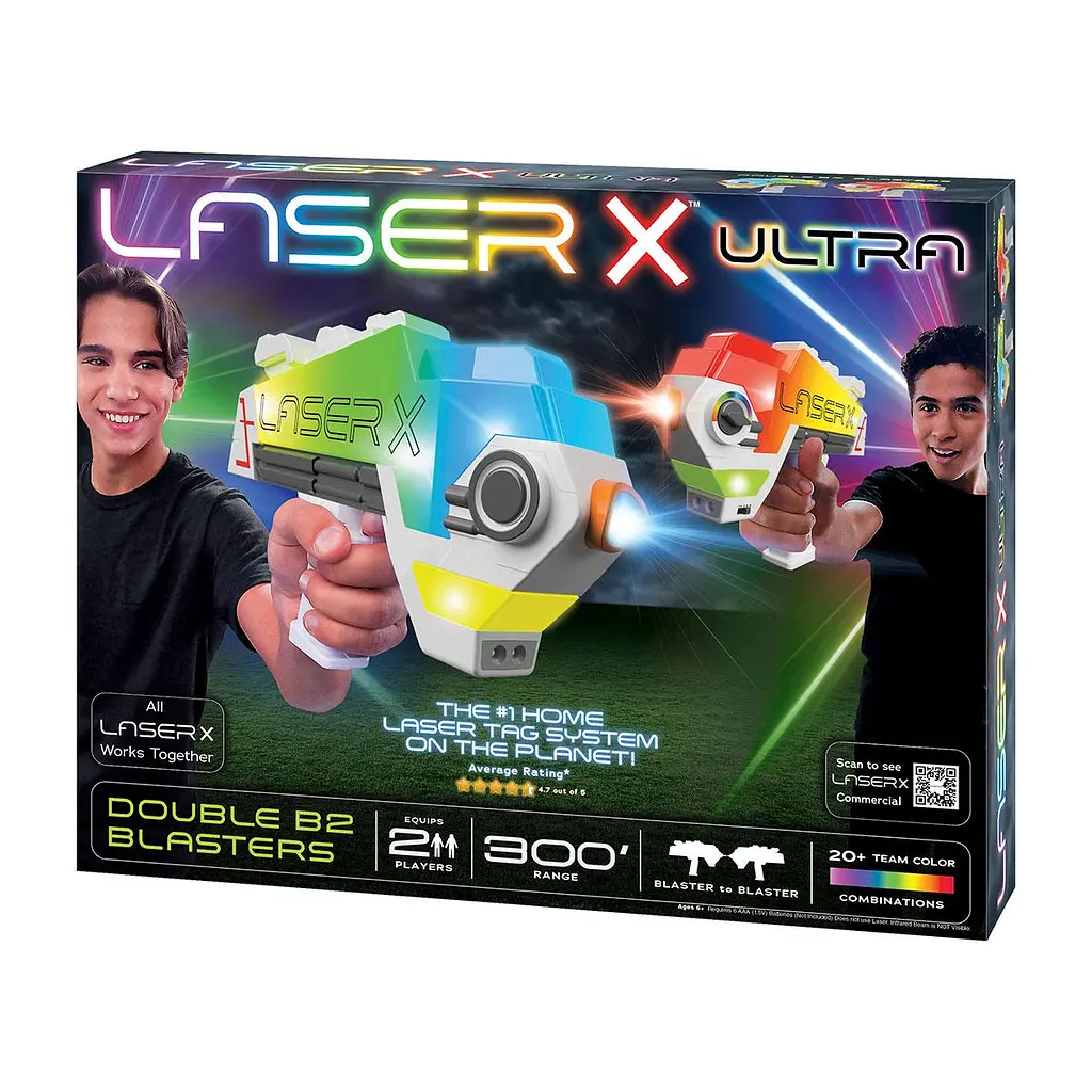 Ігровий набір для лазерних боїв - Laser X Ultra для двох гравців Laser X 87552 - фото 3