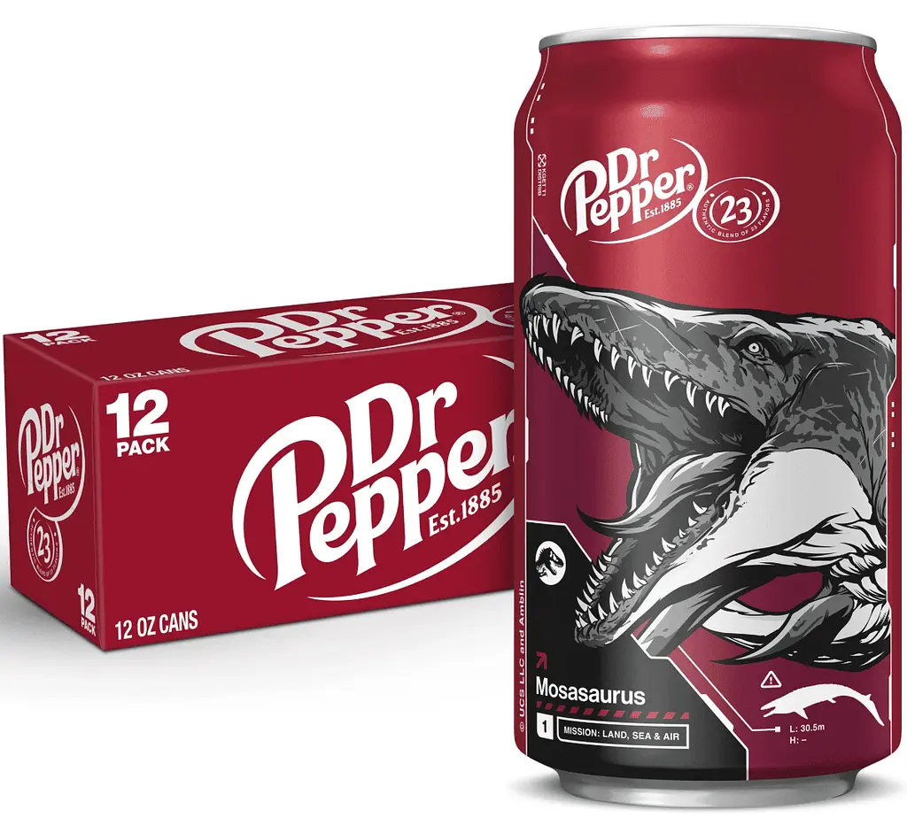 Газований напій Dr Pepper Jurassic World Rebirth Limited Edition Soda Cans 355 мл - фото 2