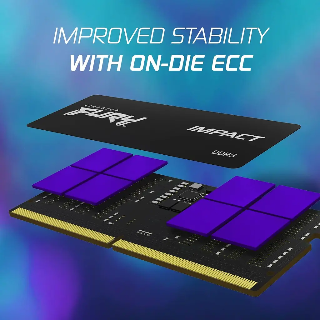 Kingston Пам'ять ноутбука Kingston DDR5 32GB KIT (16GBx2) 6000 FURY Impact XMP - фото 7