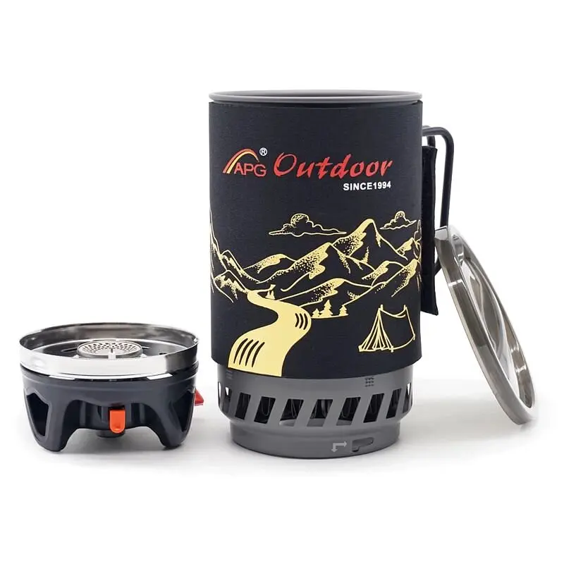 Система приготування їжі інтегрована з теплообмінником туристична APG ST-83, 1.4 літра (100247) - фото 3