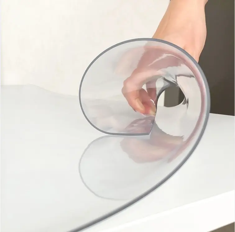 Силиконовая скатерть Crystal Мягкое стекло 80х80 см 1.5 мм (1500 микрон) - фото 3