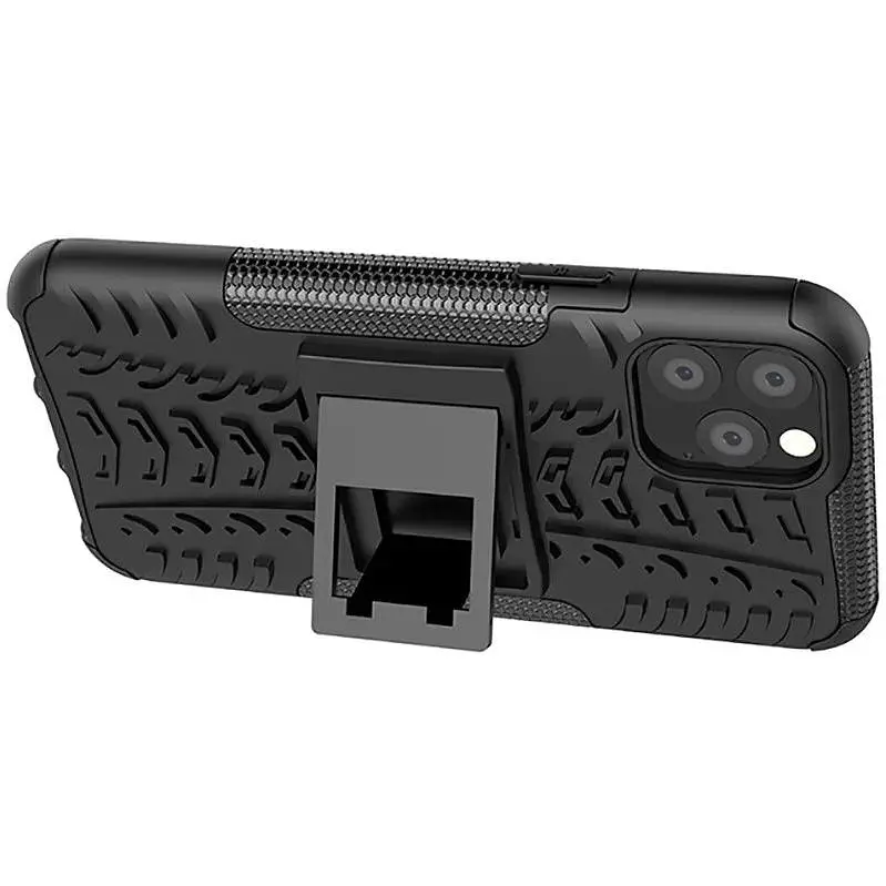 Чохол-накладка Toto Dazzle Kickstand 2 in 1 Case Apple iPhone 11 Pro Black - фото 3