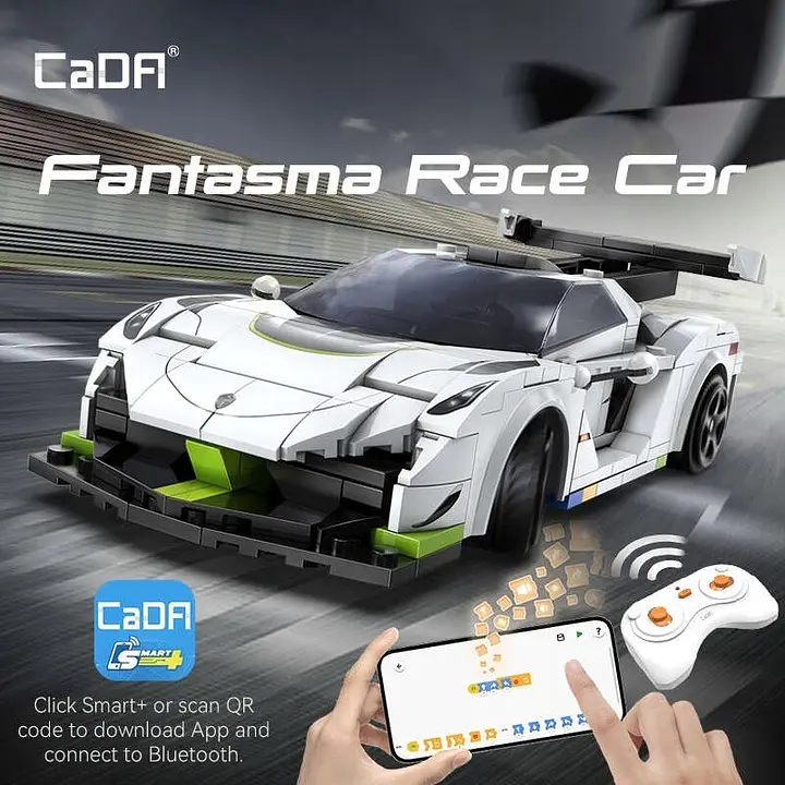 Конструктор дитячий машина на радіокеруванні CADA Fantasma Race Car Vehicle 322 деталей  - фото 6