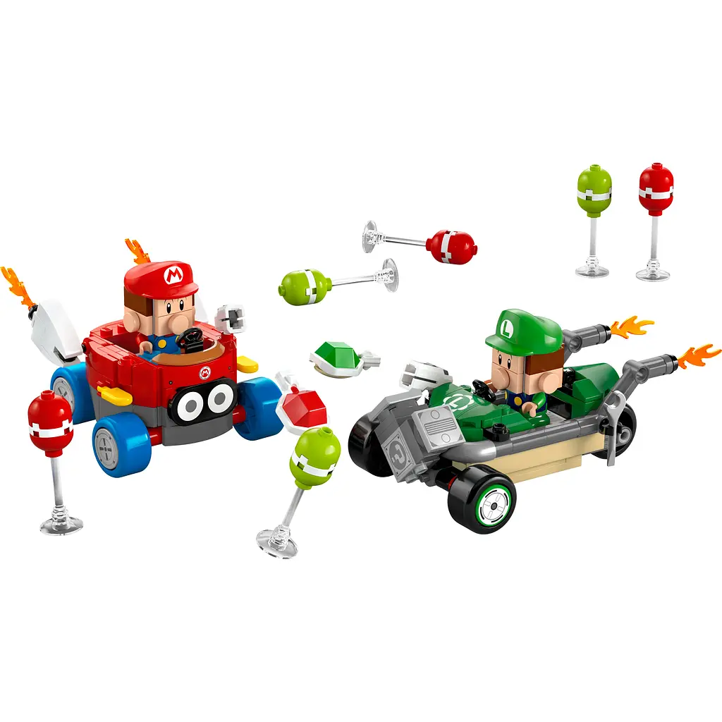 Конструктор LEGO Super Mario Mario Kart Baby Mario vs. Baby Luigi 321 деталь (72034) - фото 3