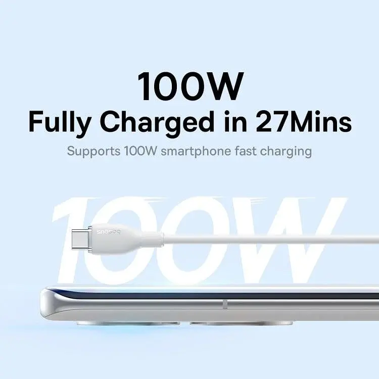 Кабель Baseus Pudding Series Fast Charging Cable USB to Type-C 100W 1.2m P10355703511-00 Purple - фото 5