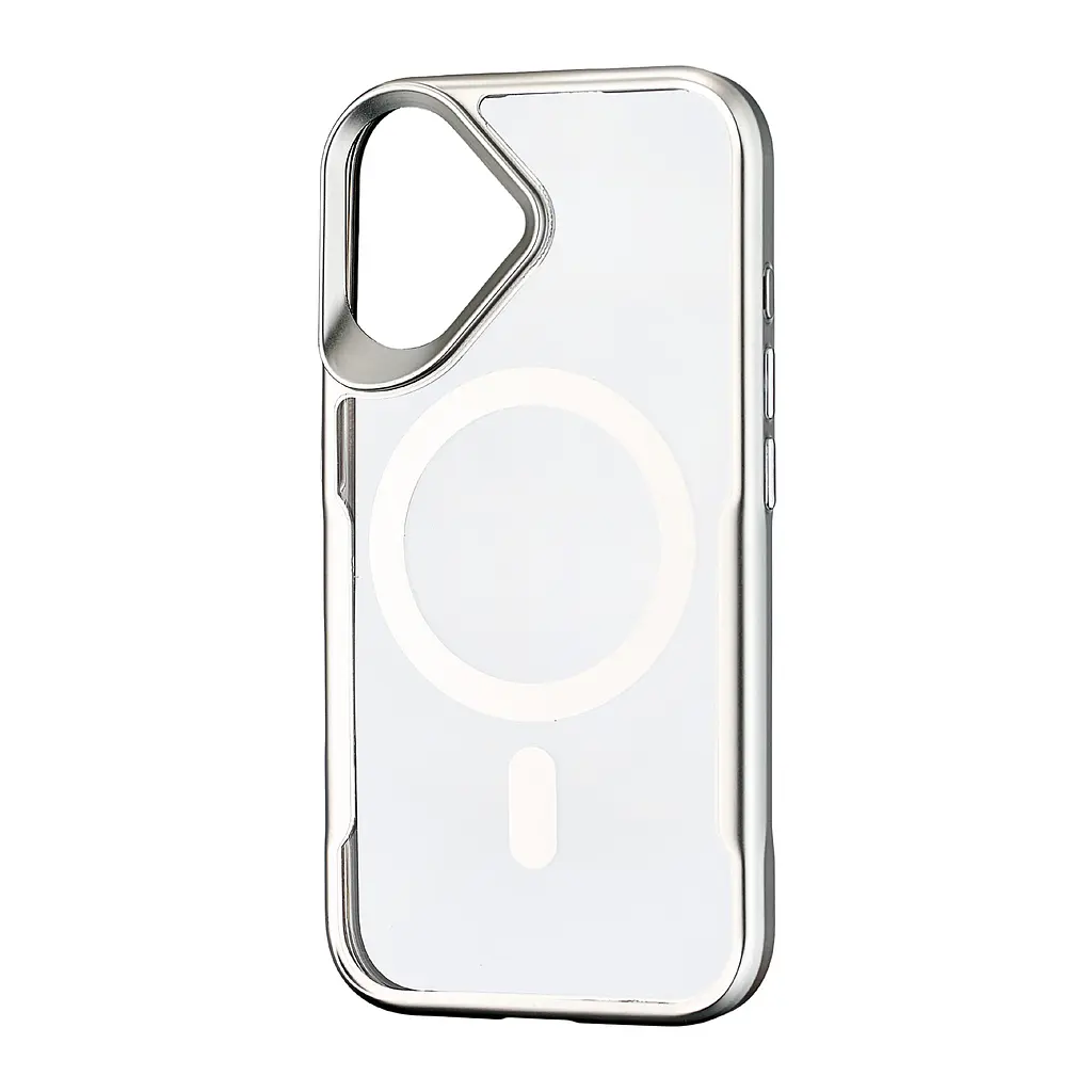 Чохол Metal Frame with MagSafe iPhone 16 Pro Dark Silver