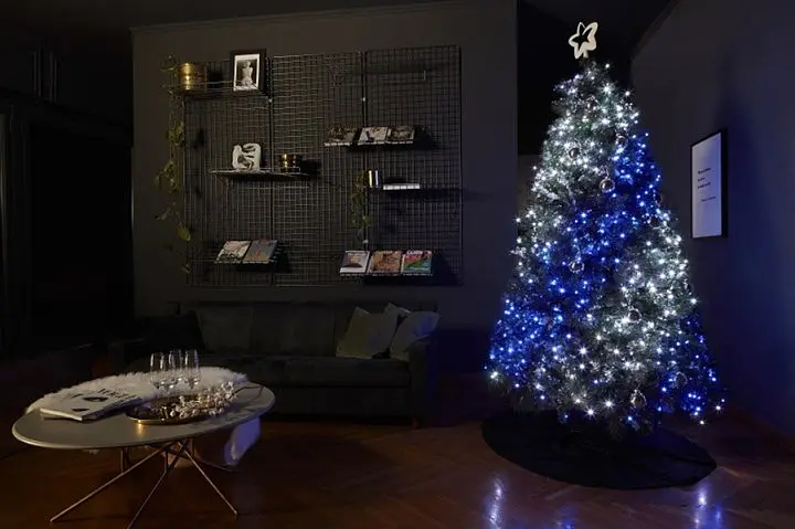 Світлодіодна стрічка RGB Led гірлянда Bluetooth керування з телефону на мідному дроті Крапля роси UKC 10 метрів - фото 14