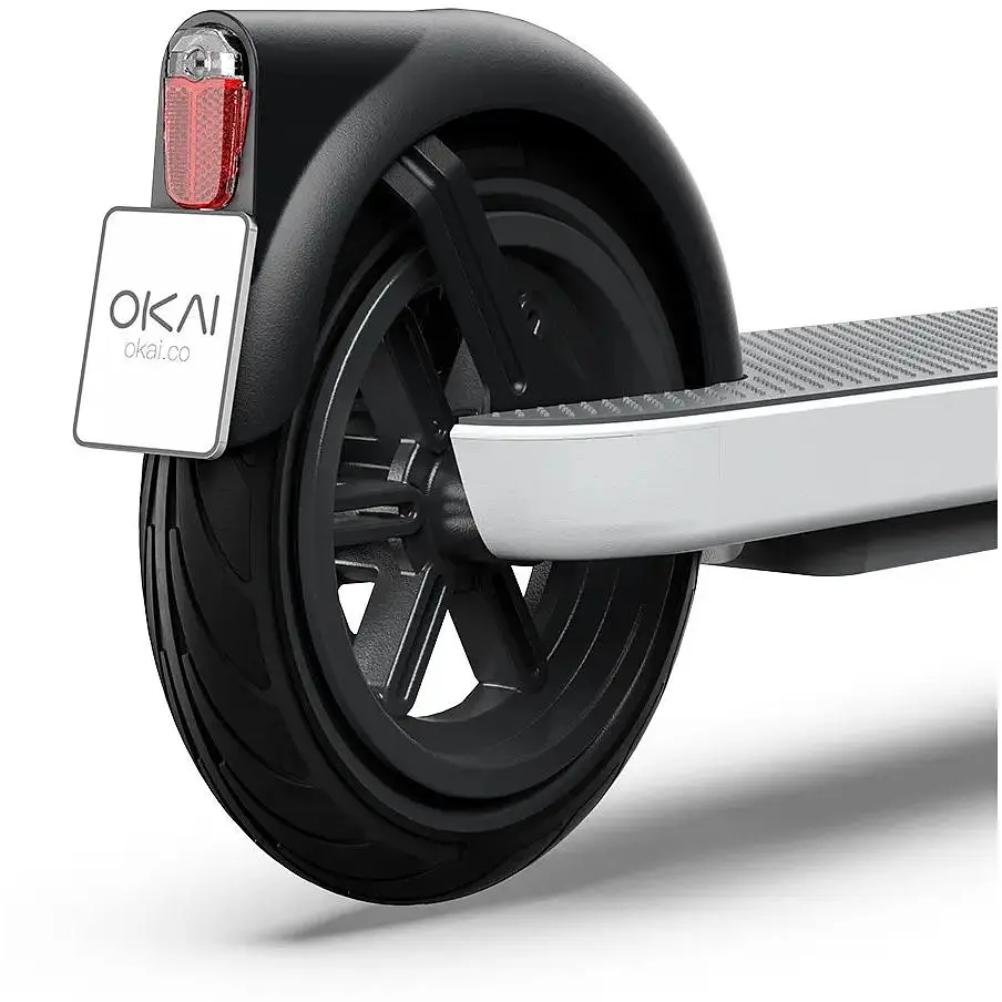 Електросамокат OKAI ES10-NEON Lite складаний 300/600W 7.8Ah швидкість 25 км/год пробіг до 30 км NFC App колеса 9" вага 15 кг White - фото 8