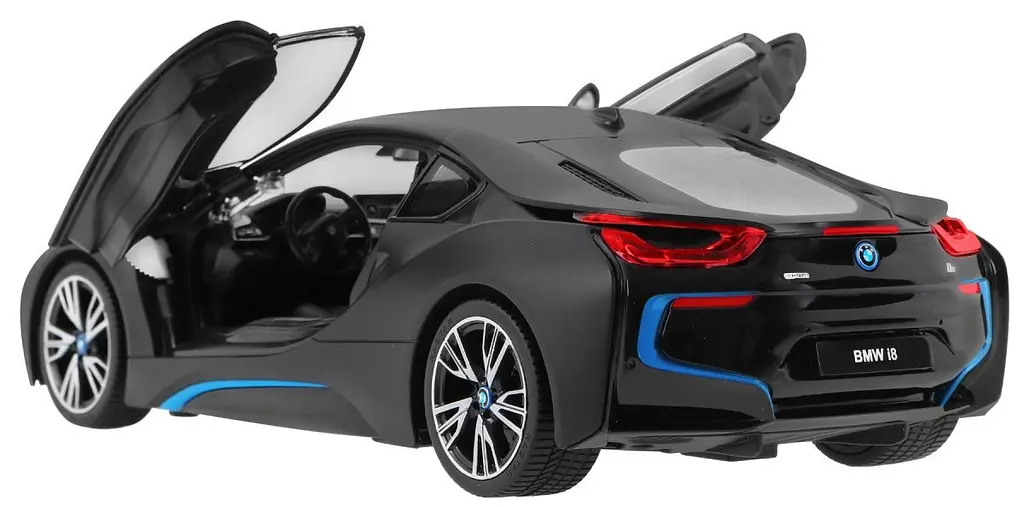 Машинка на управлении BMW i8 1:14 RASTAR 71000 черный - фото 4