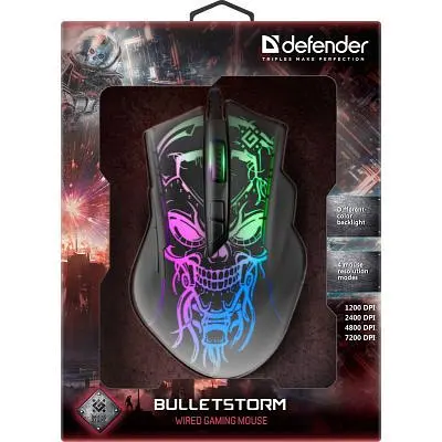 Комп'ютерна мишка Defender Bulletstorm GM-928 USB Black (52928) - фото 6