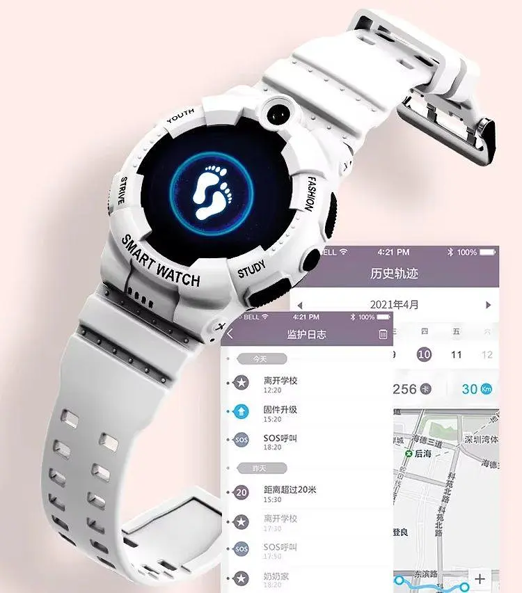 Дитячий смарт годинник-телефон Lemfo Y-02 з GPS, 4G, відеозв'язком, камерою, геозоною та функцією прослуховування Білий - фото 11