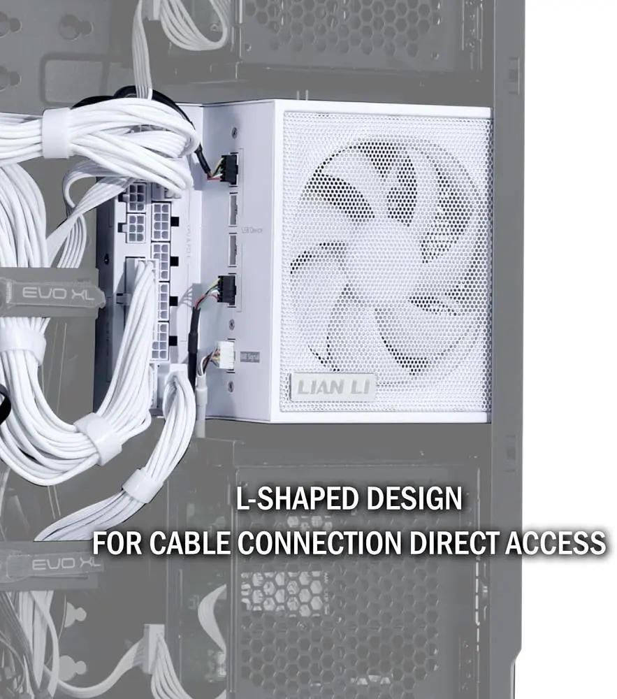 Блок питания Lian Li EDGE1300, 80 Plus Platinum, White, EU Cord (G9P.EG1300.WE00.EU) - фото 8