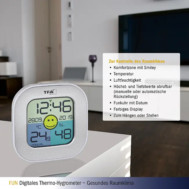 Термогігрометр цифровий TFA Fun 30505054 - фото 3