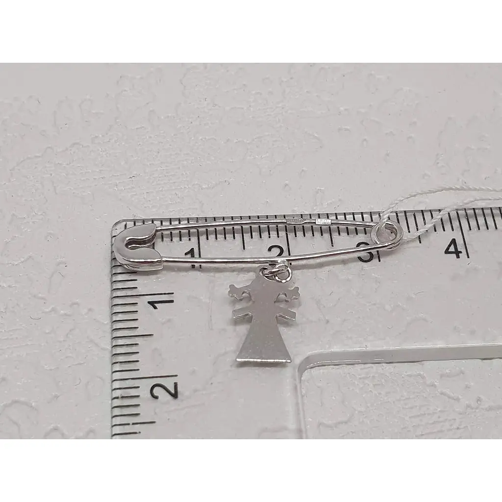 Золота брошка-шпилька Столична Ювелірна Фабрика Дівчинка. 280200б - фото 3