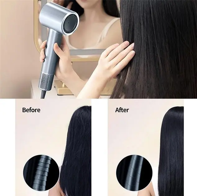 Фен Xiaomi ShowSee Electric Hair Dryer A18-GY серый - фото 7