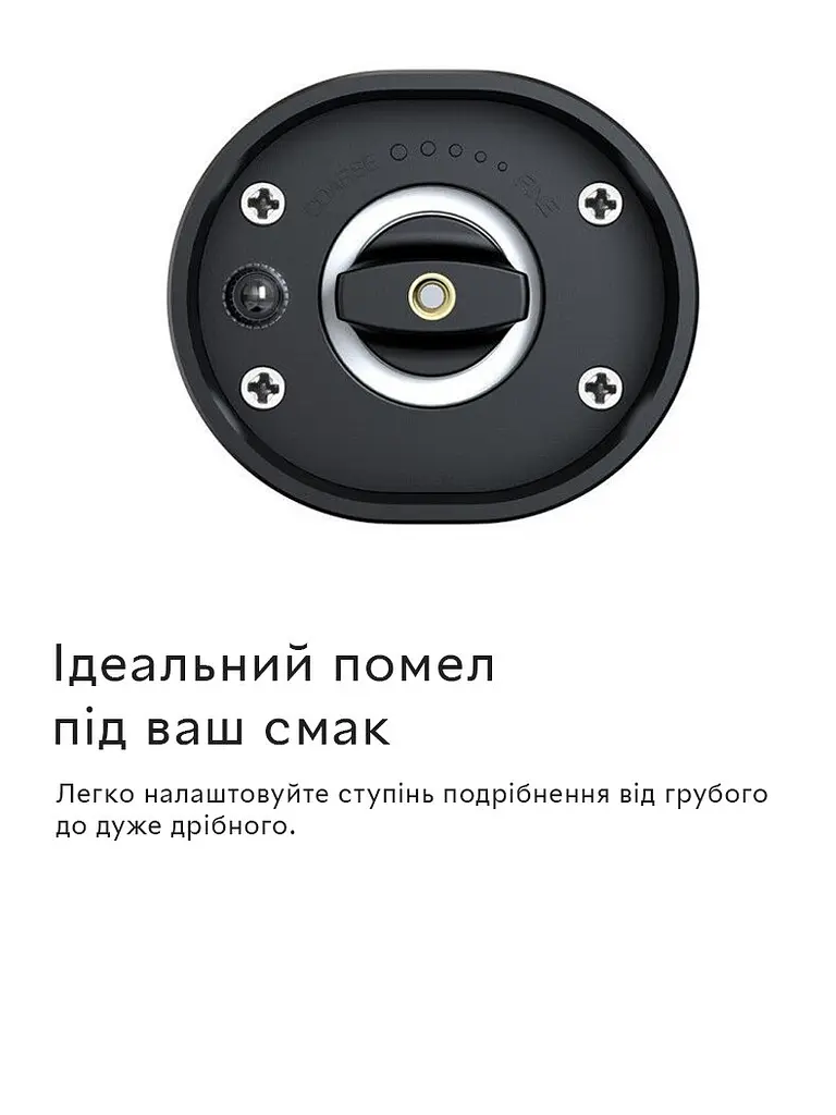 Акумуляторна електрична перечниця-млин Semi Electric pepper mill, Black з регулятором помелу та підсвічуванням - фото 6