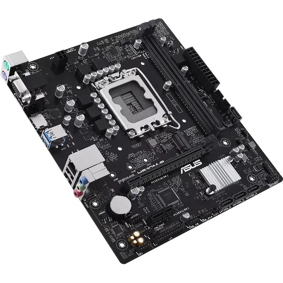 Материнська плата Asus Prime LGA1700, H610M-R-SI, H610, 2xDDR5, Int.Video(CPU), 4xSATA3, 1xM.2, 1xPCI-E 4.0x16, 1xPCI-E 3.0x1, ALC897, RTL 3xUSB3.2/4xUSB2.0, VGA/HDMI/DP, MicroATX - фото 5