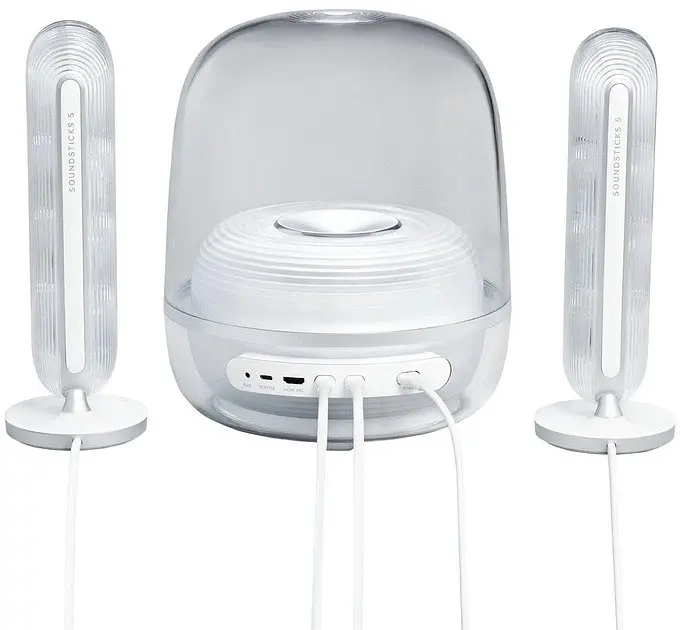 Акустика бездротова Harman Kardon SoundSticks 5 (HKSOUNDSTK5WEP) біла HKSOUNDSTK5WEP - фото 3