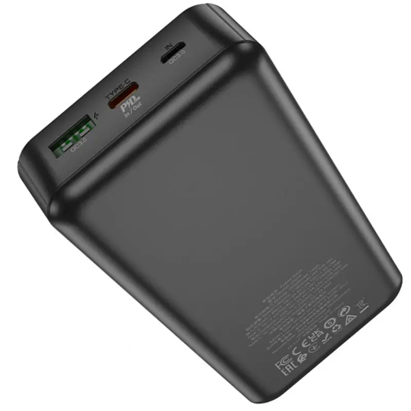Портативний ЗП Power Bank Hoco J102A Cool figure PD20W+QC3.0 20000 mAh Black - фото 2