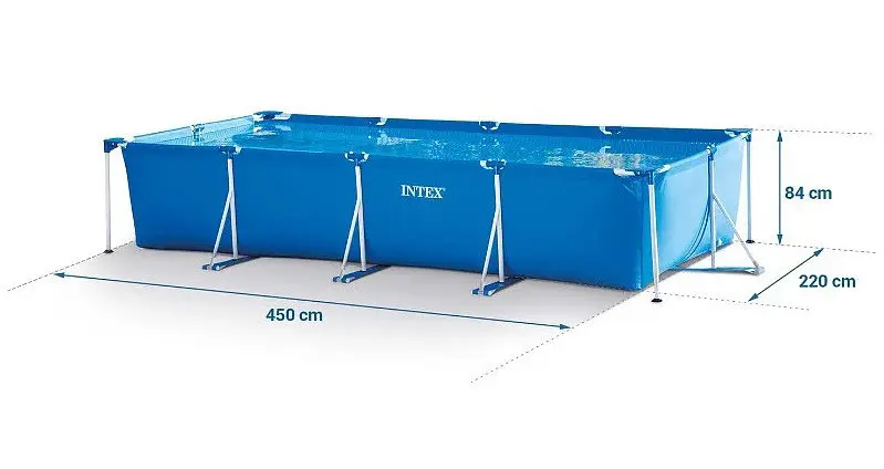 Басейн прямокутний каркасний з фільтрувальним насосом Intex 450 x 220 x 84 см - фото 5