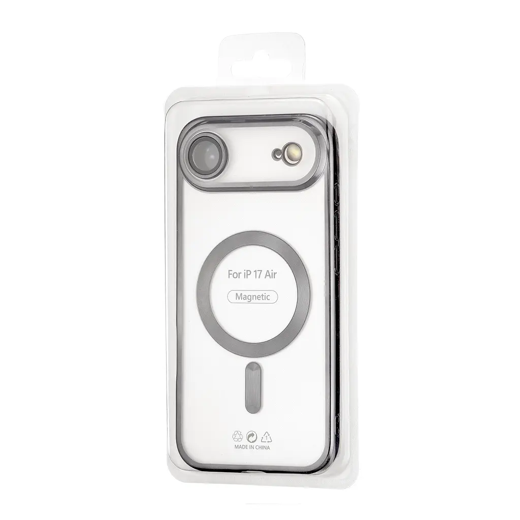 Чохол Ductil Metallic Edge with MagSafe (Protected Camera & Lens) iPhone 17 Air Black - фото 2