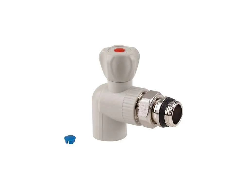 Кран PPR радіат. Кутовий Thermo Alliance 3/4" 25мм 25×3/4"З для радіаторів (DSW432)