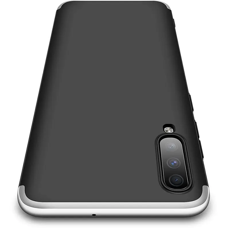 Чохол-накладка GKK 3 in 1 Hard PC Case Samsung Galaxy A70 Silver/Black - фото 2