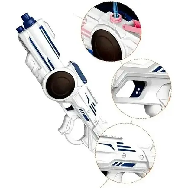 Аккумуляторный водяной автомат Electric Water Gun Shooting синий - фото 2
