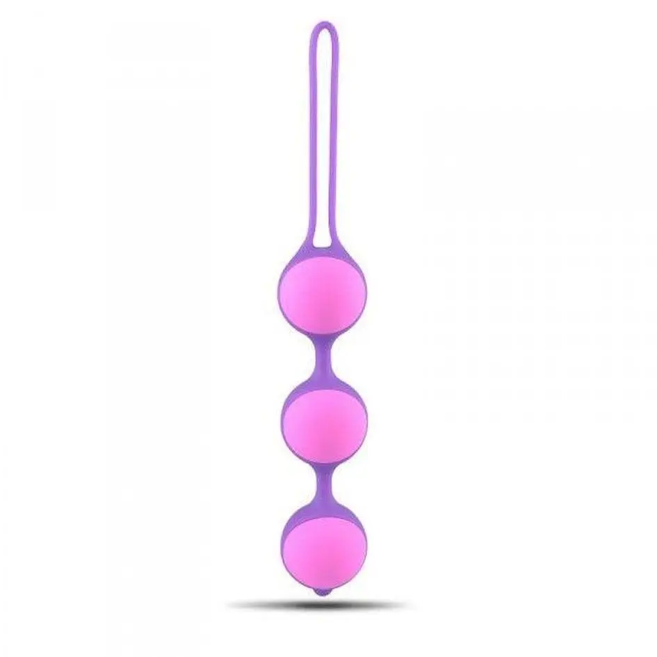 Вагінальні кульки Toyz4lovers Bi-Balls Triple, 21 см (фіолетовий)
